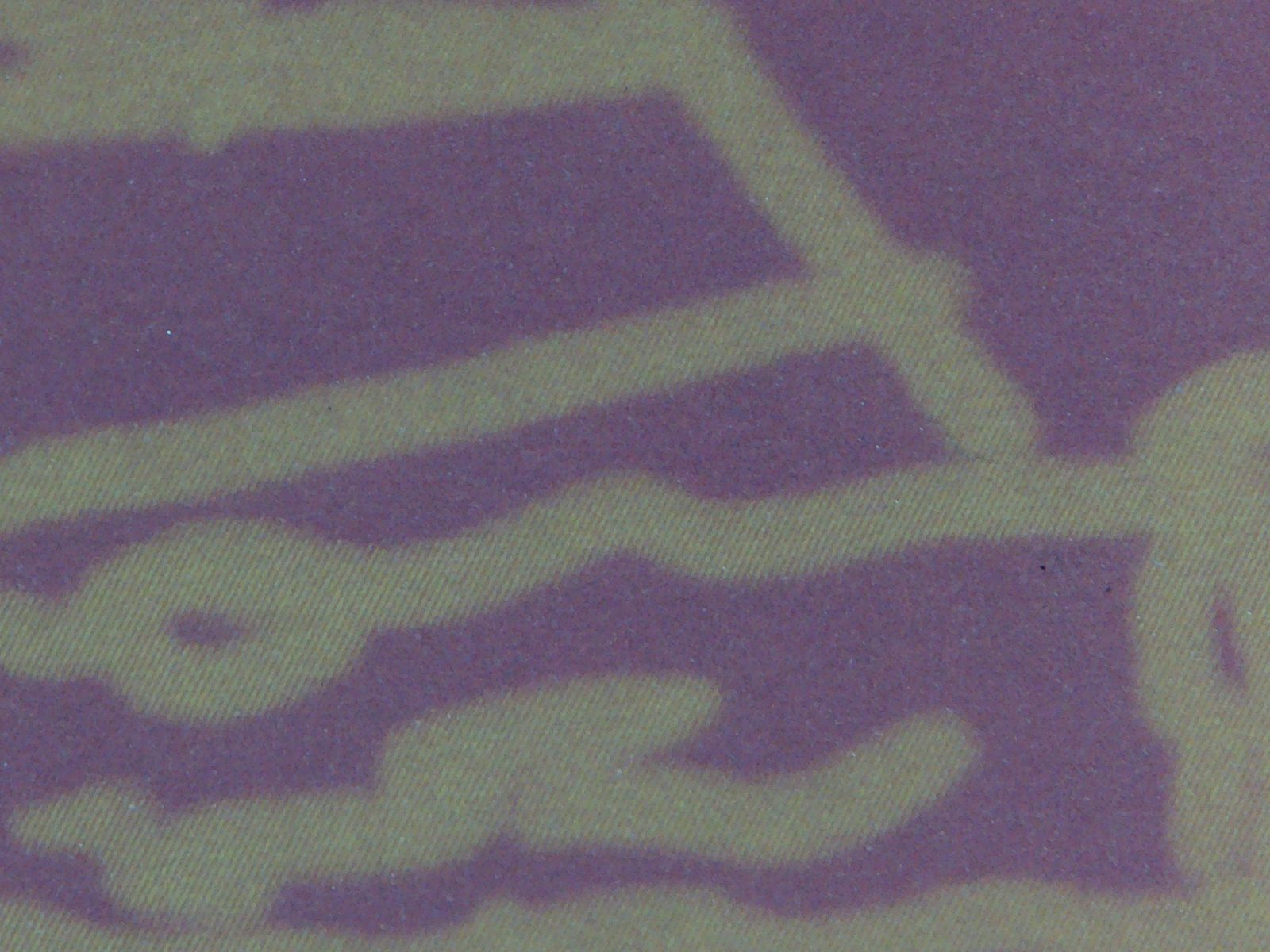 Purple page detail with ochre line pattern